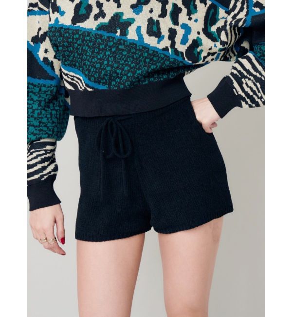 EVRIS「ポケットニットショートパンツ」|その他|ブラック