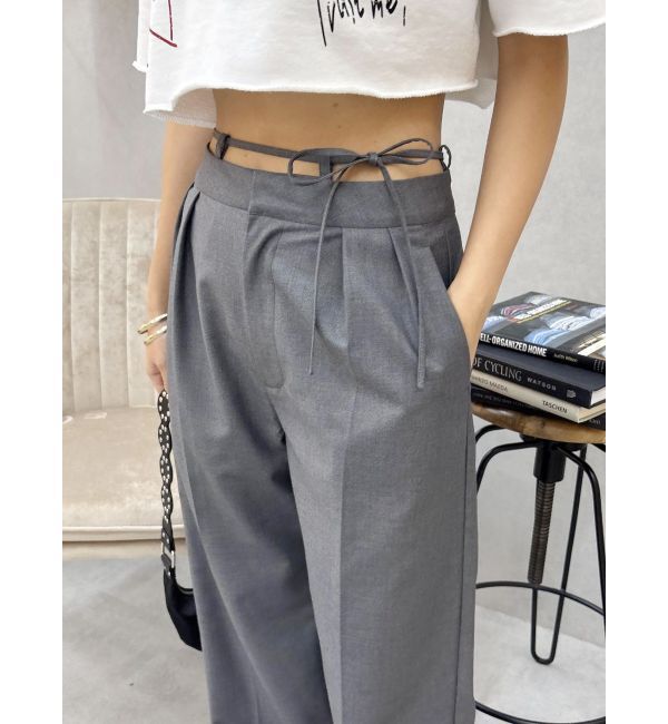 EVRIS「ウエストリボンワイドパンツ【セットアップ着用可能】」|その他|