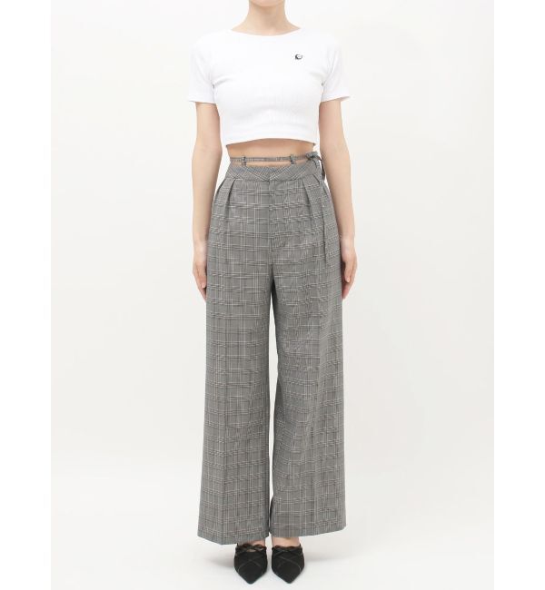 EVRIS「ウエストリボンワイドパンツ【セットアップ着用可能】」|その他|