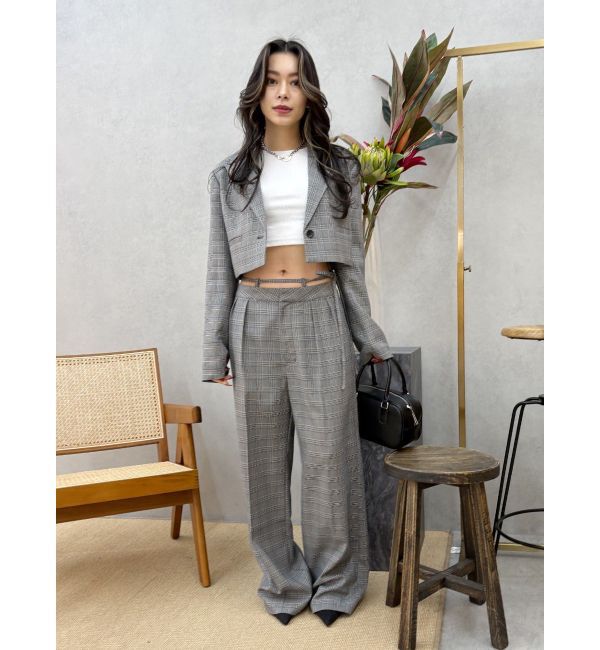 EVRIS「ウエストリボンワイドパンツ【セットアップ着用可能】」|その他|