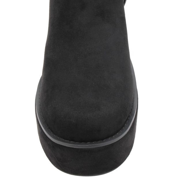 EVRIS「スタッズストレッチミドルブーツ」|ロングブーツ|