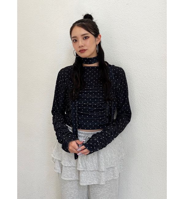 jouetie「シアーベロアチョーカートップス」|Tシャツ・カットソー|