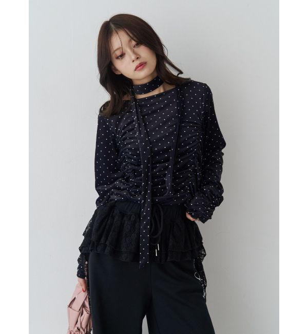 jouetie「シアーベロアチョーカートップス」|Tシャツ・カットソー|