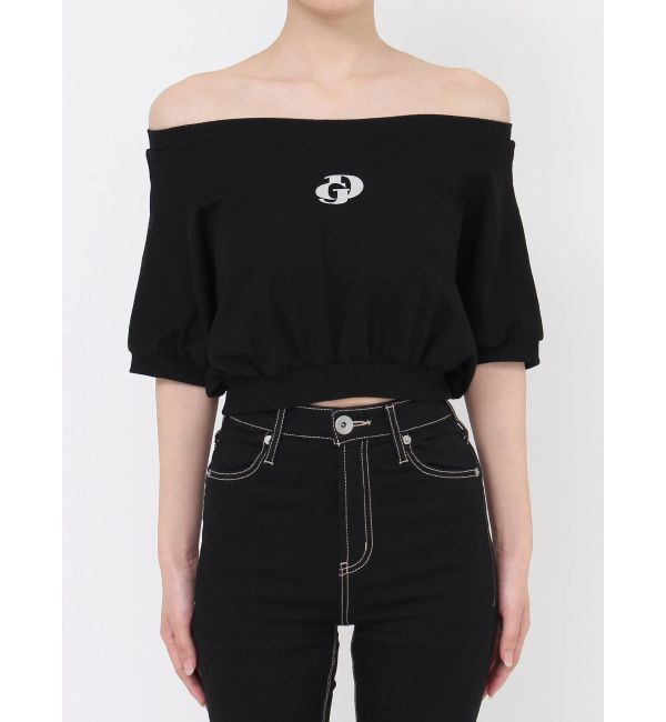 GYDA「GDエンボスオフショルトップス」|Tシャツ・カットソー|