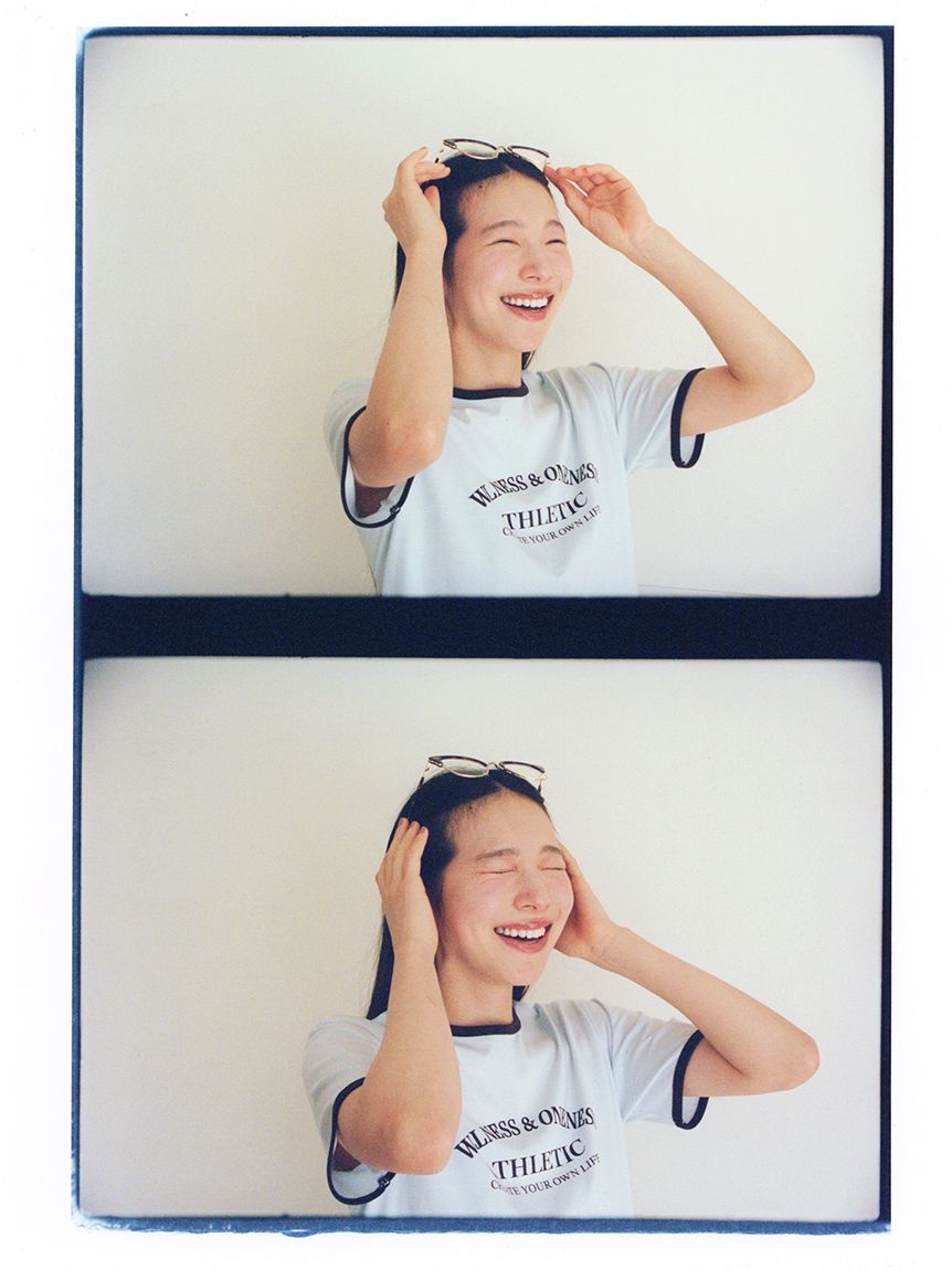 emmi atelier「グラフィックリンガーTシャツ」|Tシャツ・カットソー|