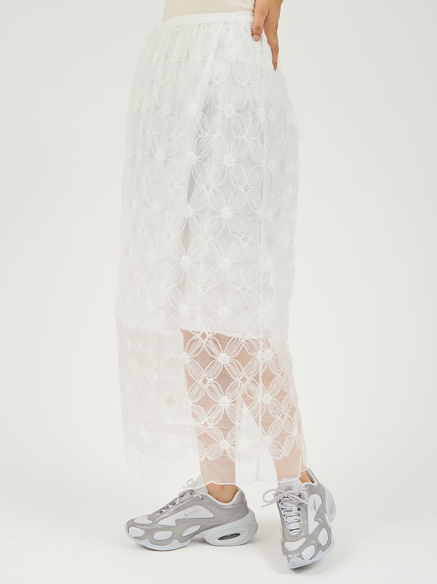 emmi atelier「フラワーチュールスカート」|スカート|