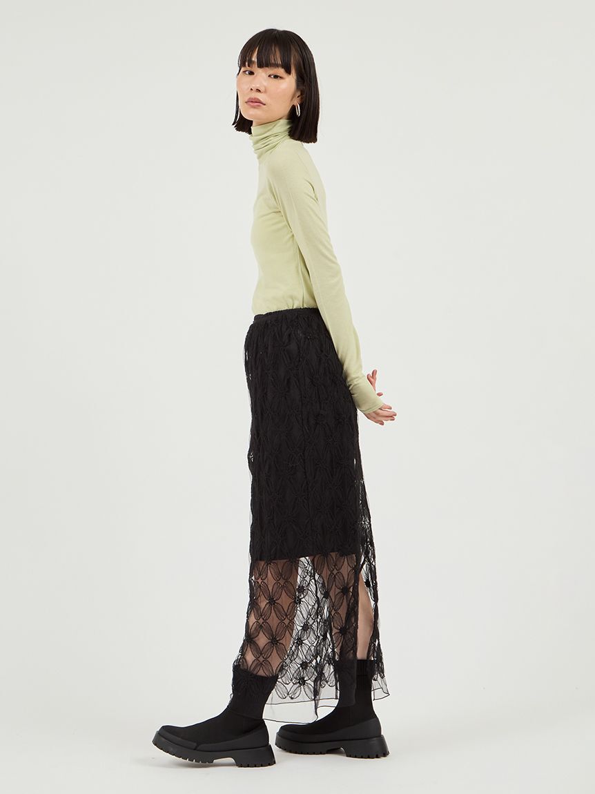 emmi atelier「フラワーチュールスカート」|スカート|