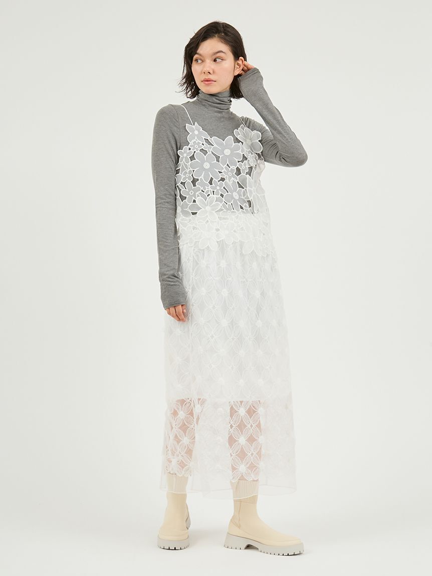 emmi atelier「フラワーチュールスカート」|スカート|