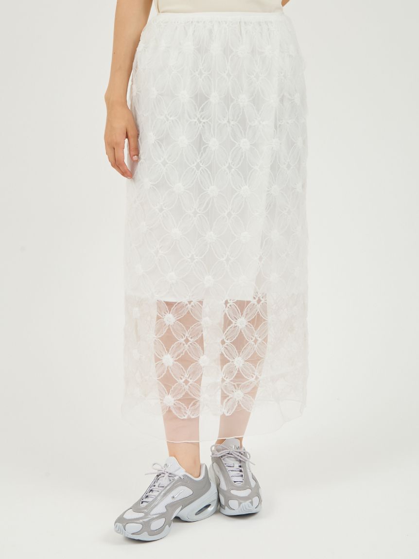 emmi atelier「フラワーチュールスカート」|スカート|