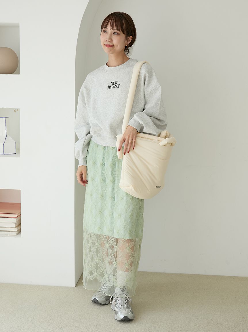 emmi atelier「フラワーチュールスカート」|スカート|LIME