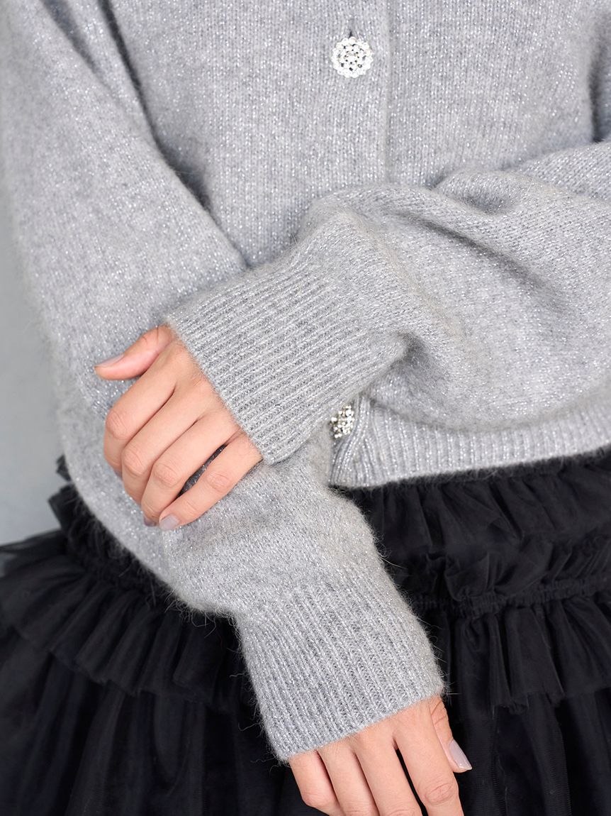 SNIDEL「フォックスビジューカーディガン」|カーディガン|