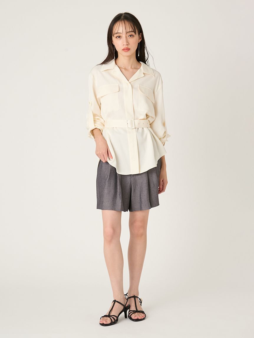 FRAY I.D「タックリネンショートパンツ」|その他|