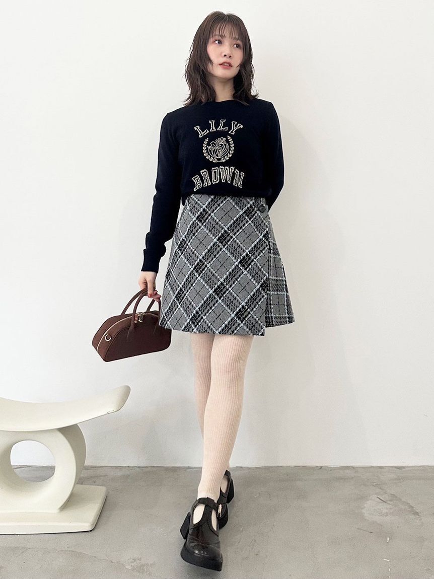 LILY BROWN「【WEB限定サイズ2】ロービングチェックスカショーパン」|その他|