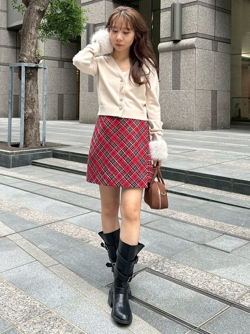 LILY BROWN「【WEB限定サイズ2】ロービングチェックスカショーパン」|その他|