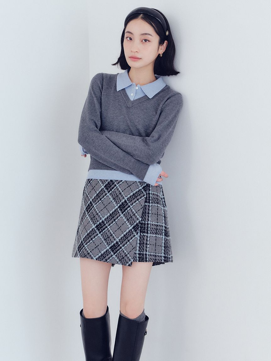 LILY BROWN「【WEB限定サイズ2】ロービングチェックスカショーパン」|その他|