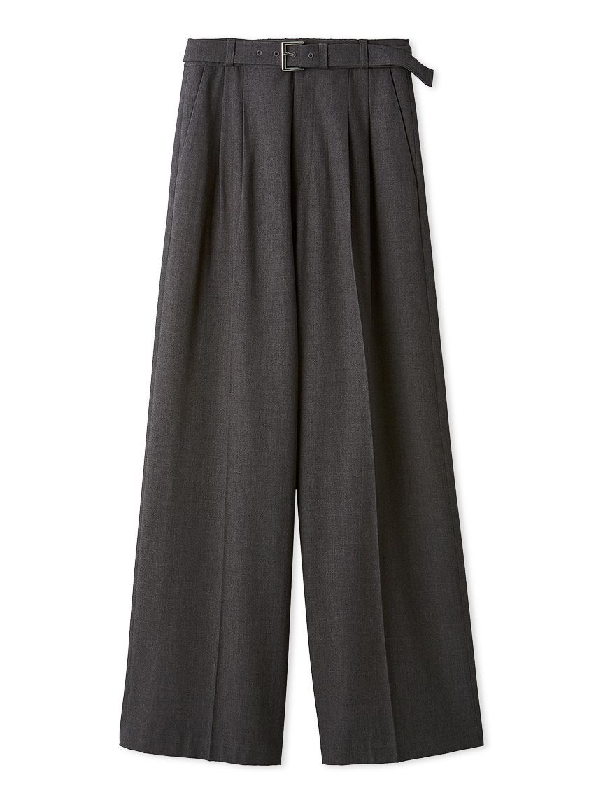 LILY BROWN「ベルト付きタックワイドパンツ」|その他|