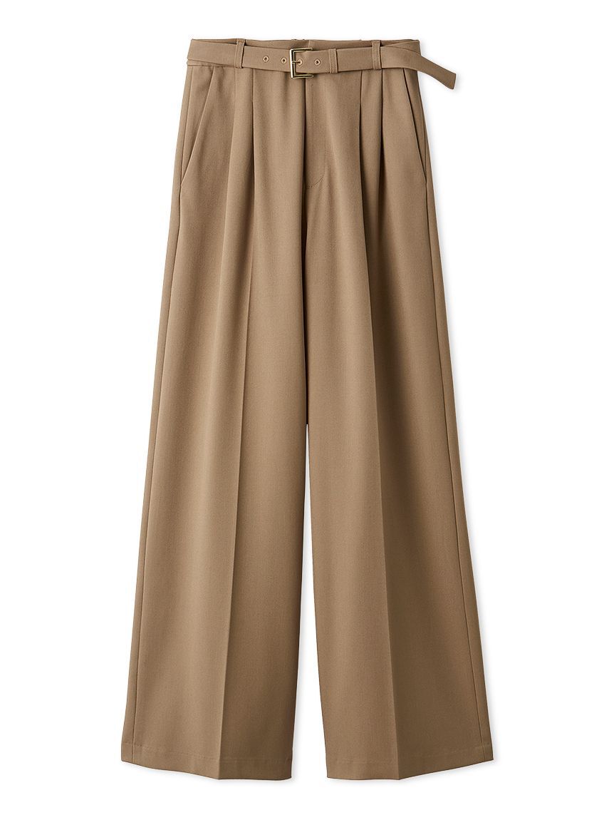 LILY BROWN「ベルト付きタックワイドパンツ」|その他|