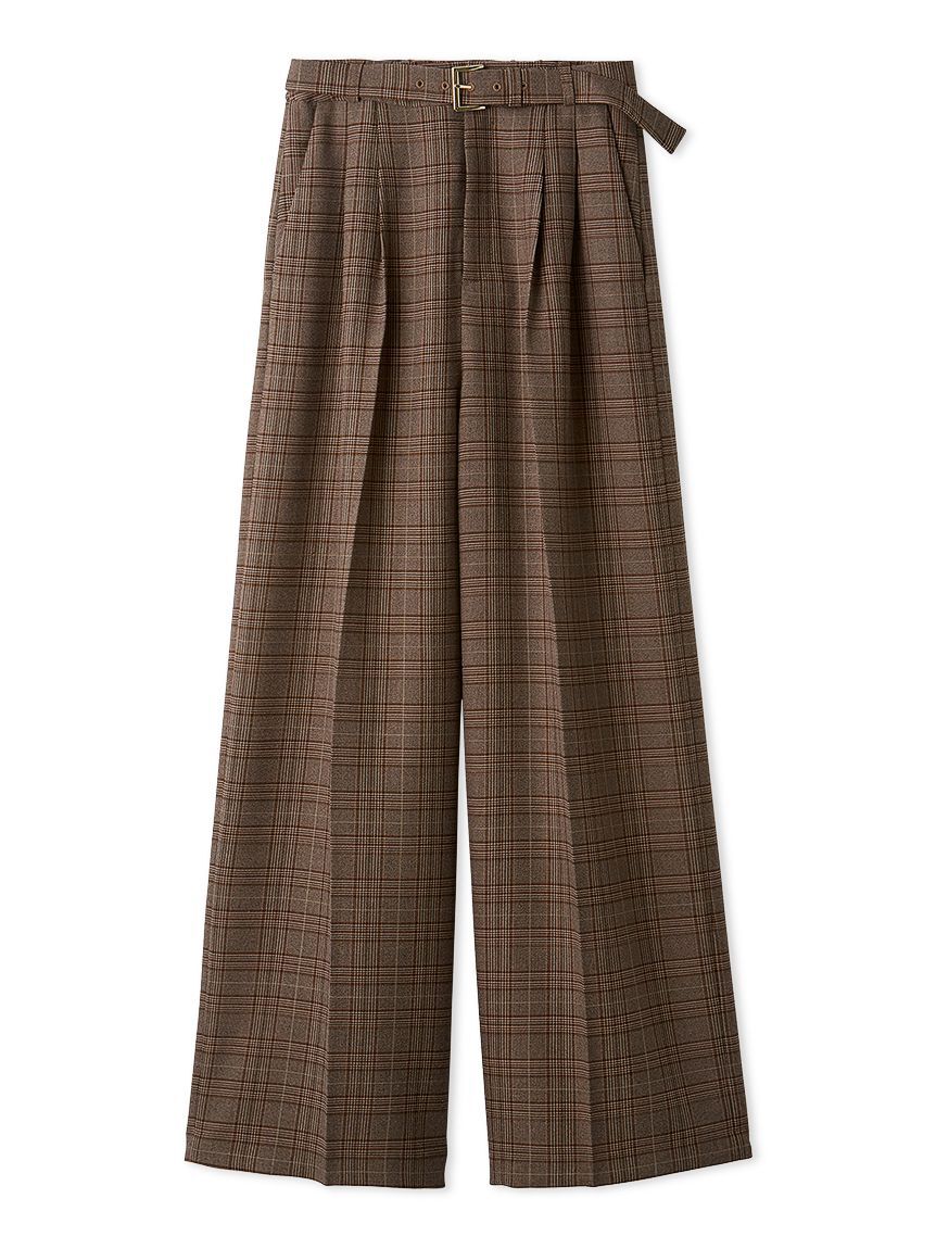 LILY BROWN「ベルト付きタックワイドパンツ」|その他|