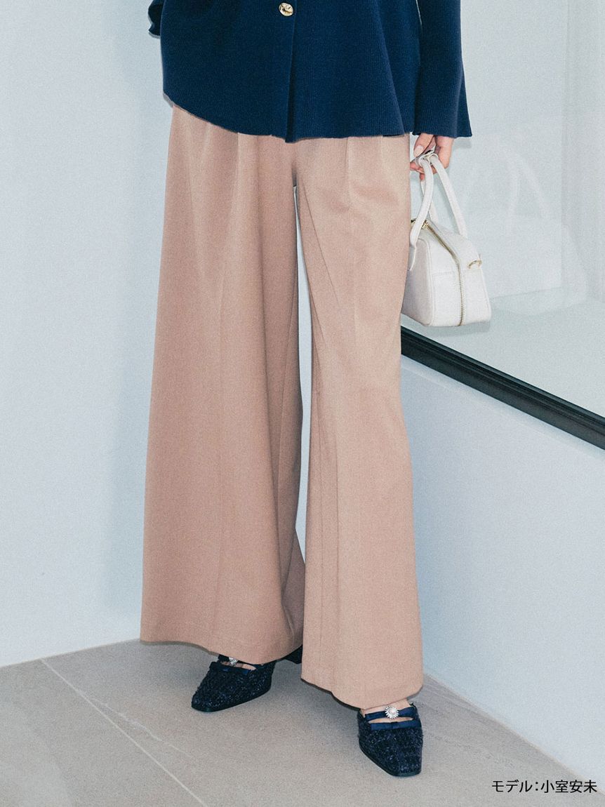 LILY BROWN「ベルト付きタックワイドパンツ」|その他|