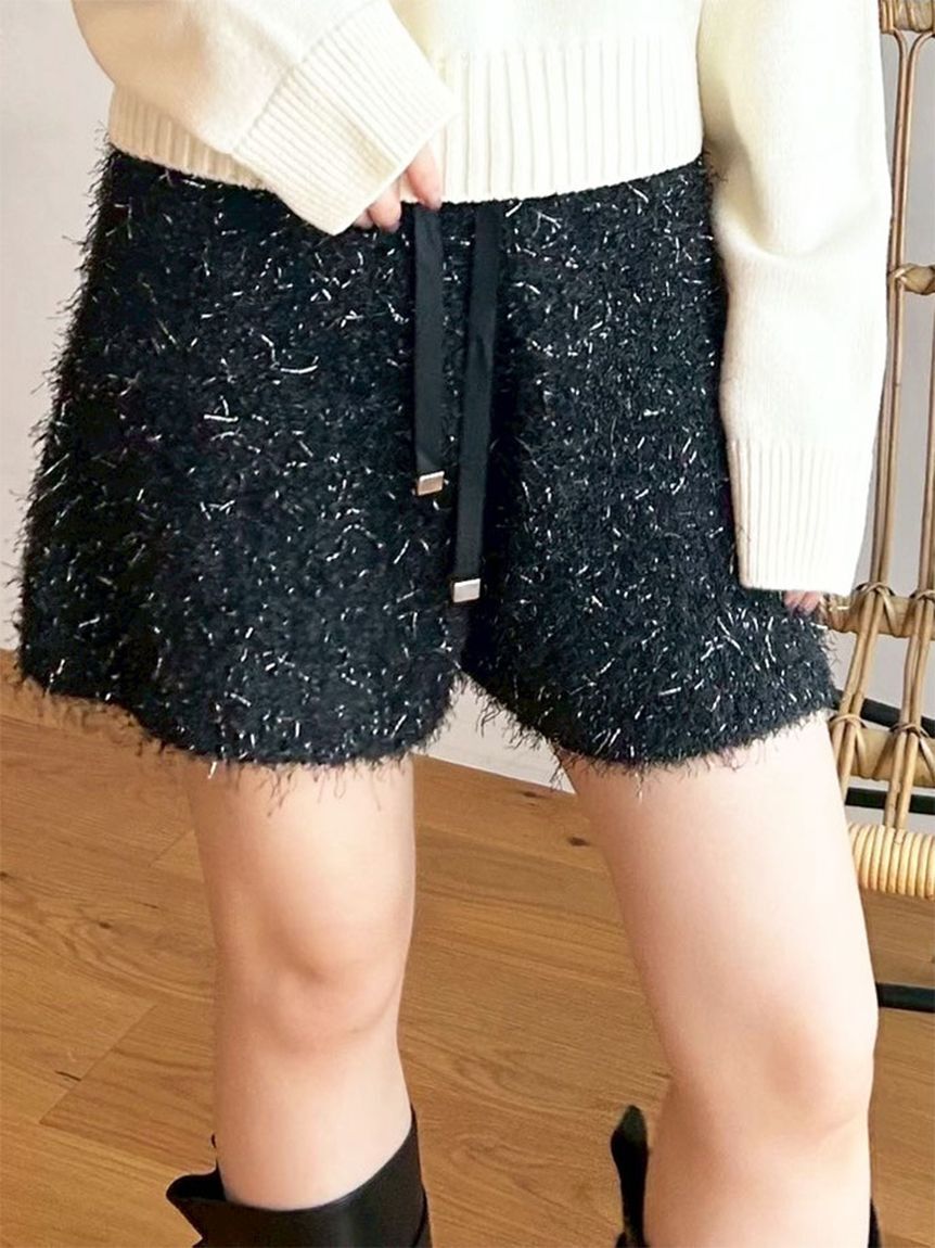 LILY BROWN「ニットショートパンツ」|その他|BLK