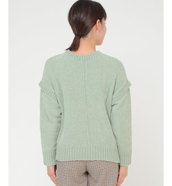 ikka「モールニット袖デザインプルオーバー」|プルオーバー|