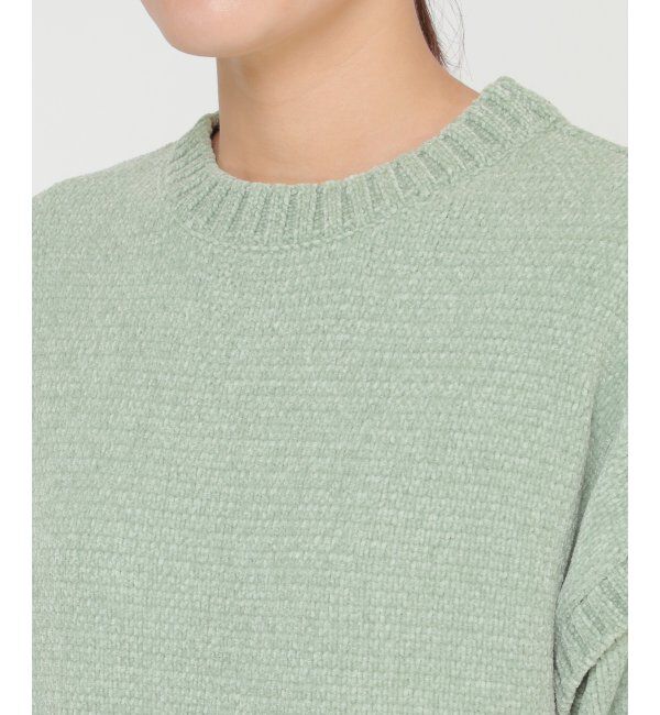 ikka「モールニット袖デザインプルオーバー」|プルオーバー|