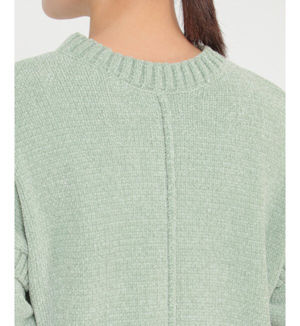 ikka「モールニット袖デザインプルオーバー」|プルオーバー|