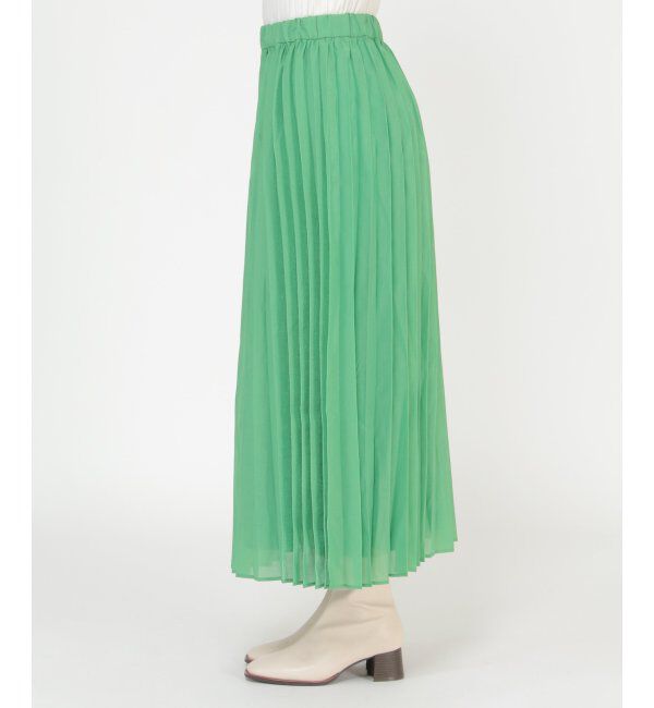 ikka「シャイニープリーツスカート」|スカート|