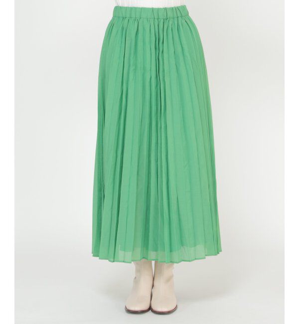 ikka「シャイニープリーツスカート」|スカート|