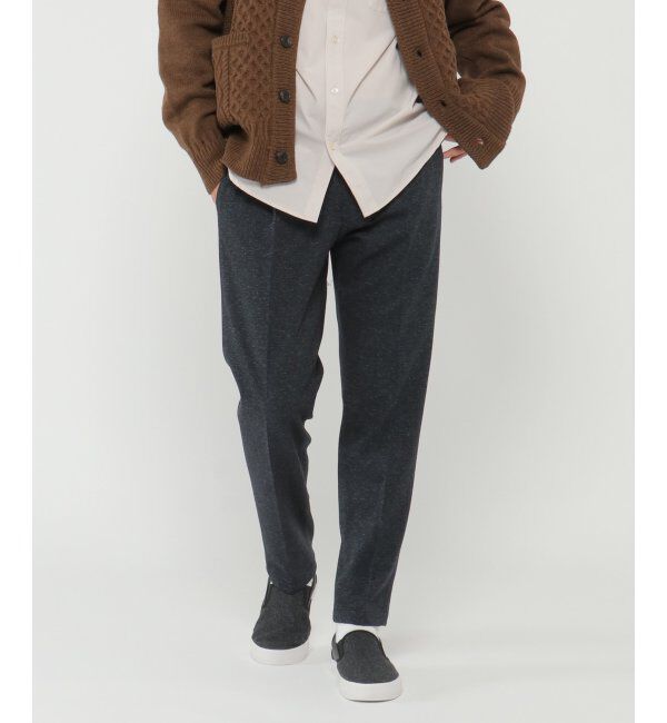 IKKA LOUNGE「ウールブレンドジャージーパンツ」|その他|ネイビー