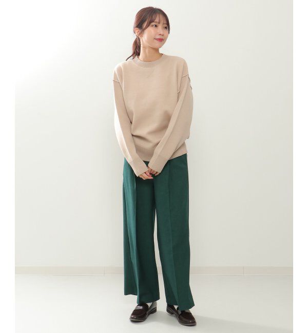 ikka「ウーリッシュフラノワイドパンツ」|その他|