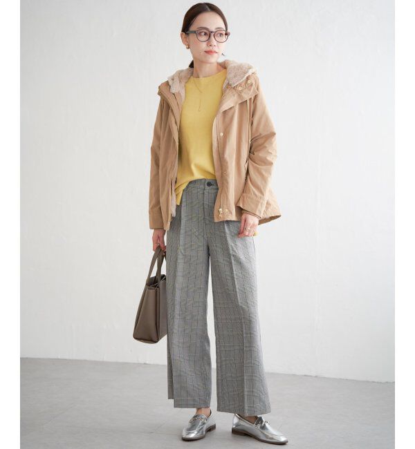 ikka「ウーリッシュフラノワイドパンツ」|その他|