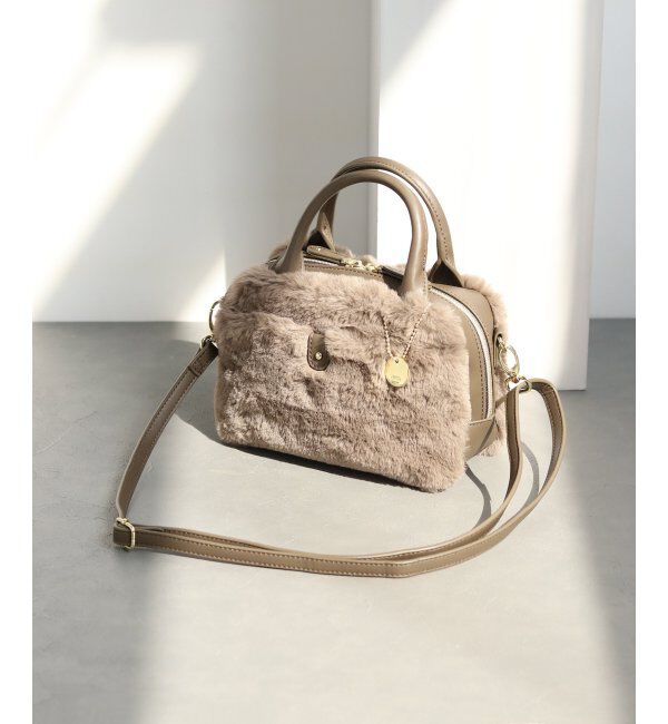 ikka「エコファー2WAYミニショルダーバッグ」|その他|Dkグリーン