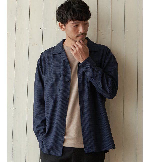 ikka「【イージーケア／シワ軽減】LANATEC CPOシャツ」|シャツ・ブラウス|