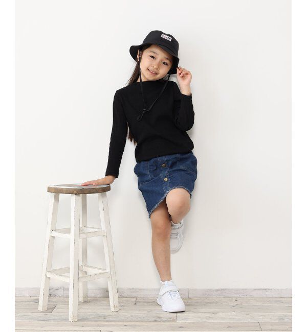 ikka kids「三角テレコロンTシャツ（120~160cm）」|Tシャツ・カットソー|