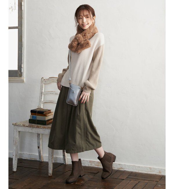 ikka「あったかストレッチハーフブーツ」|その他|