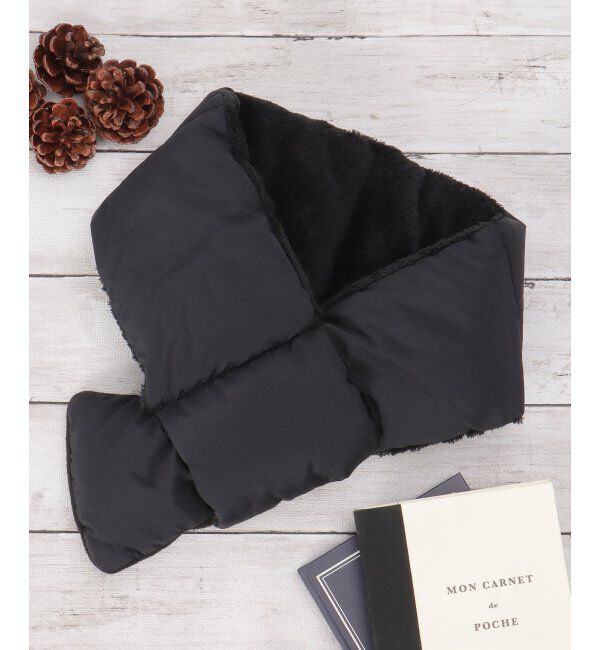 ikka「中綿マフラー」|マフラー|ブラック