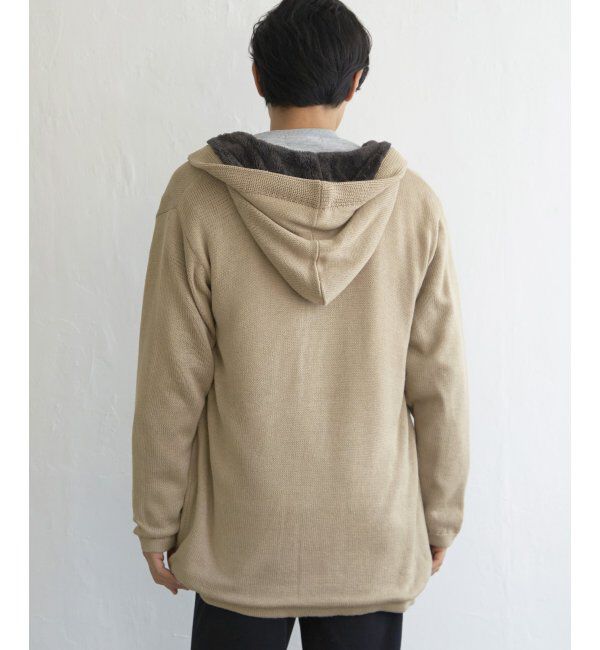 ikka「ボアフリースニットフーディガン」|その他|