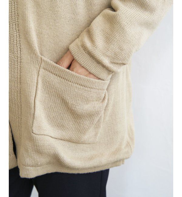 ikka「ボアフリースニットフーディガン」|その他|