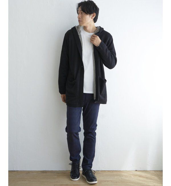 ikka「ボアフリースニットフーディガン」|その他|