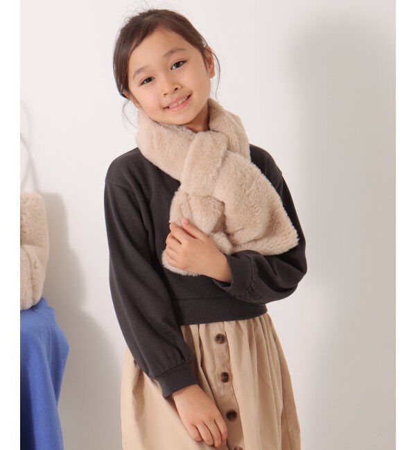 ikka kids「フェイクファー切り替えマフラー」|その他|
