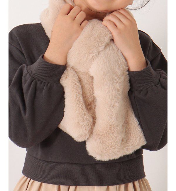 ikka kids「フェイクファー切り替えマフラー」|その他|