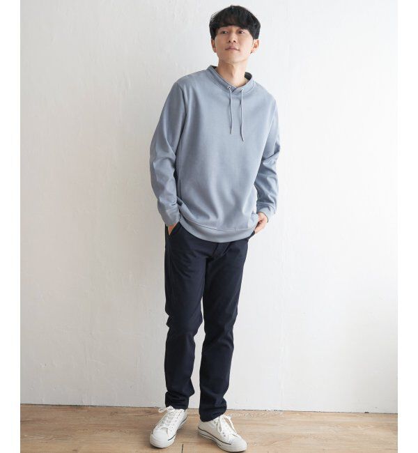 ikka「【抗菌防臭／吸水速乾】清潔フェイクスエードルーイカラー」|パーカー|