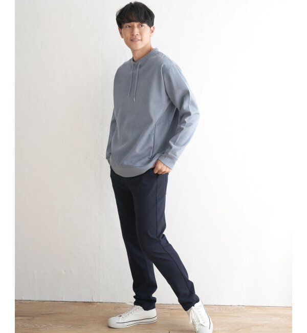 ikka「【抗菌防臭／吸水速乾】清潔フェイクスエードルーイカラー」|パーカー|