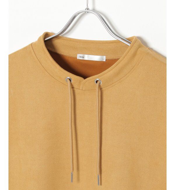 ikka「【抗菌防臭／吸水速乾】清潔フェイクスエードルーイカラー」|パーカー|