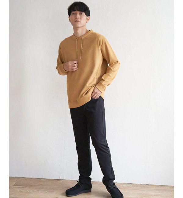 ikka「【抗菌防臭／吸水速乾】清潔フェイクスエードルーイカラー」|パーカー|