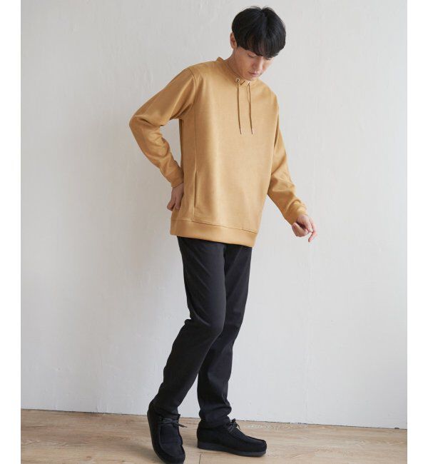 ikka「【抗菌防臭／吸水速乾】清潔フェイクスエードルーイカラー」|パーカー|