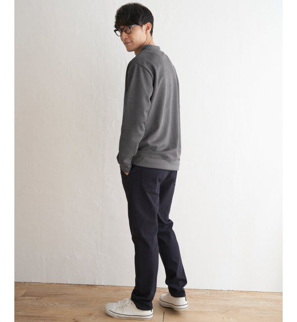 ikka「【抗菌防臭／吸水速乾】清潔フェイクスエードルーイカラー」|パーカー|