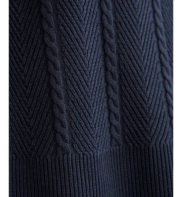 ikka「サイドリボンニットベスト」|ニット・セーター|