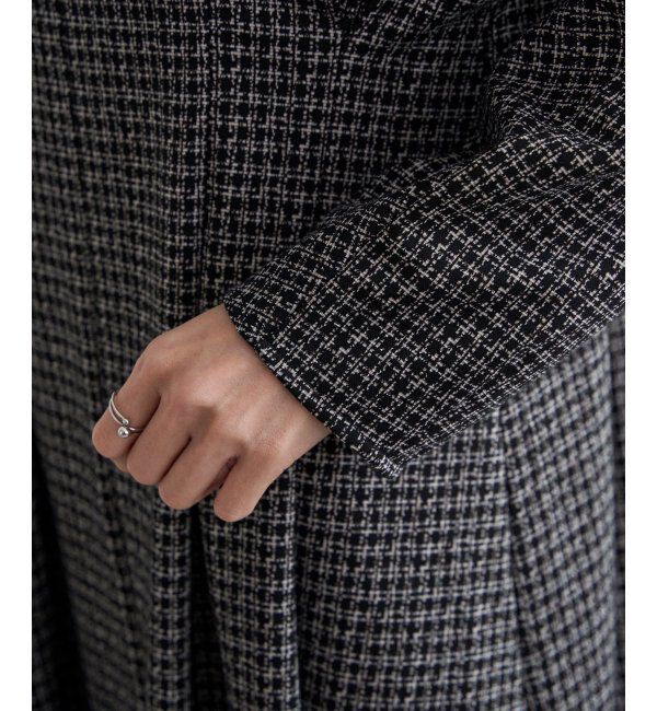 IKKA LOUNGE「カットジャガードワンピース」|ドレス|